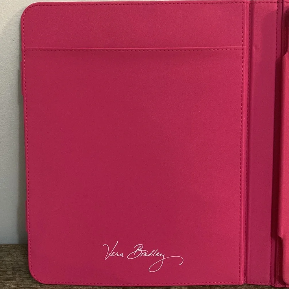 Vera Bradley IPAD case brown floral pink interior